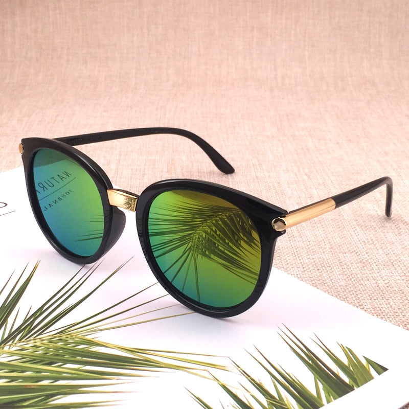 Lentes de Sol Estilo Retro Ovalado, Antirreflejo. UV400