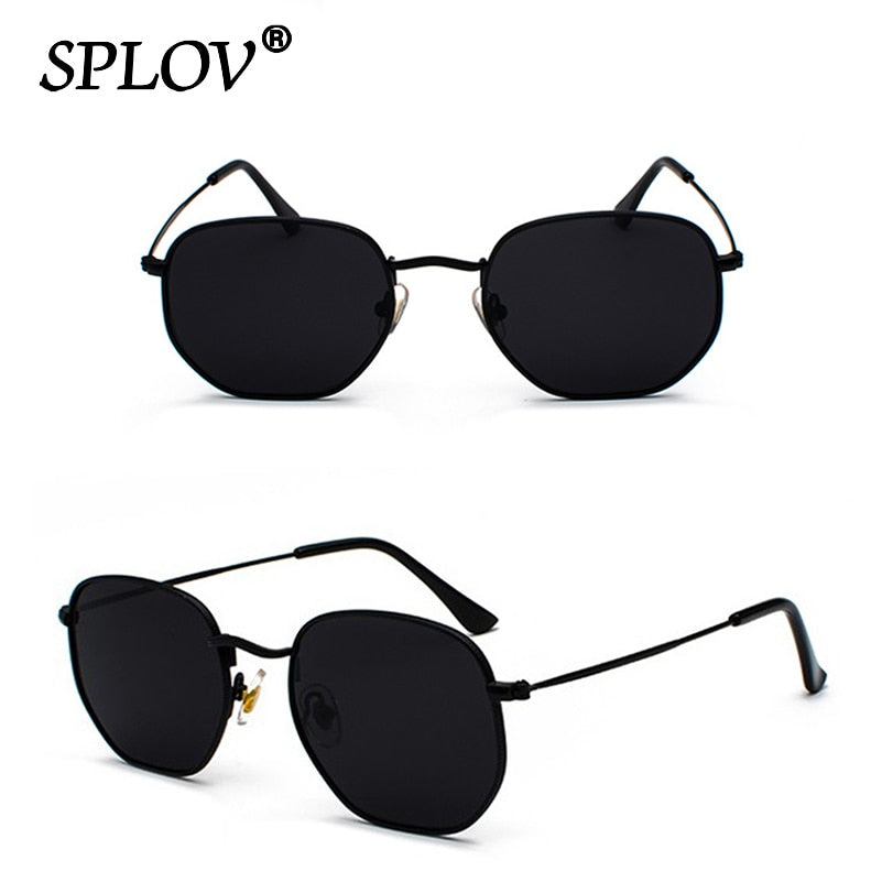Lentes de Sol Estilo Retro Hexagonal. UV400