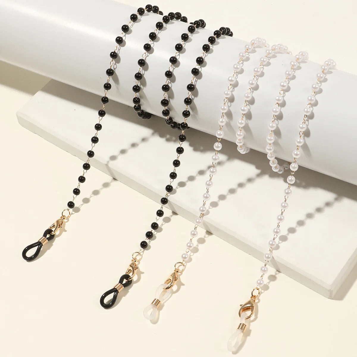 Fashion Reading Glasses Chain Pearl Flower Glasses Hanging Rope Anti-Lost Eyewear Mask Lanyard Women Sunglasses Glasses Chain