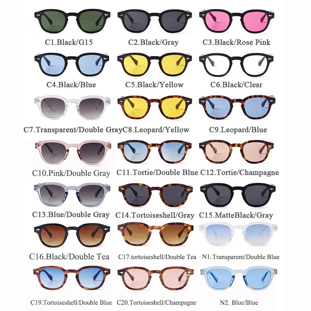 Gafas de Sol Redondas Vintage con Remaches Tortoise shell: Diseño Retro Marca