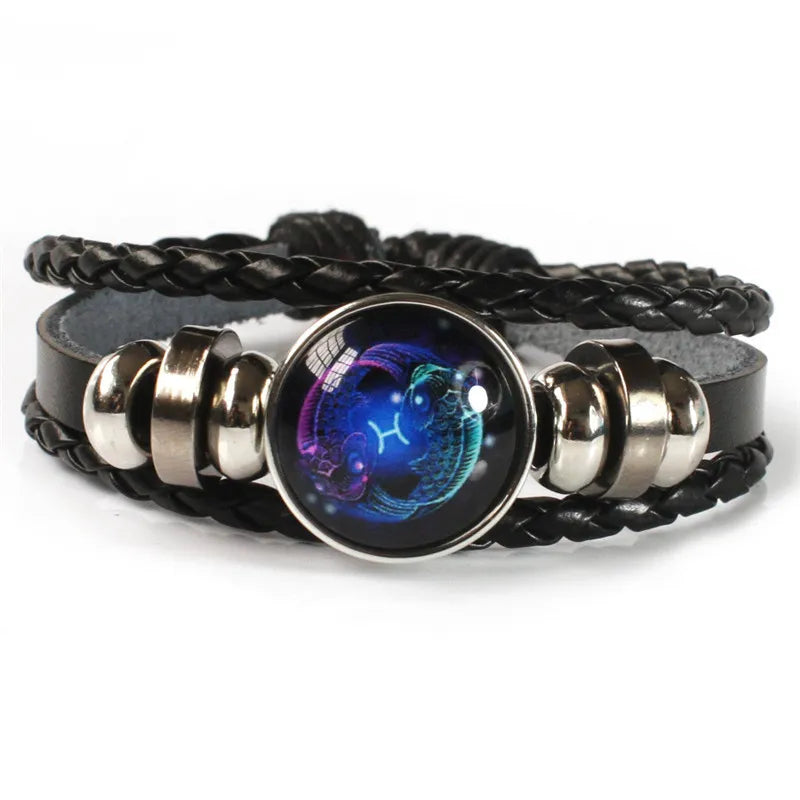 Pulsera de Constelación del Zodíaco - Amuleto de Signos Zodiacales