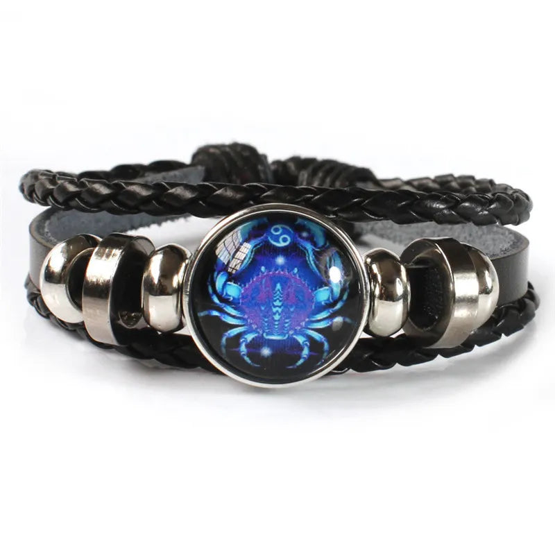 Pulsera de Constelación del Zodíaco - Amuleto de Signos Zodiacales