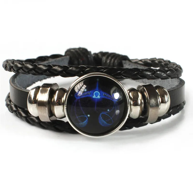 Pulsera de Constelación del Zodíaco - Amuleto de Signos Zodiacales