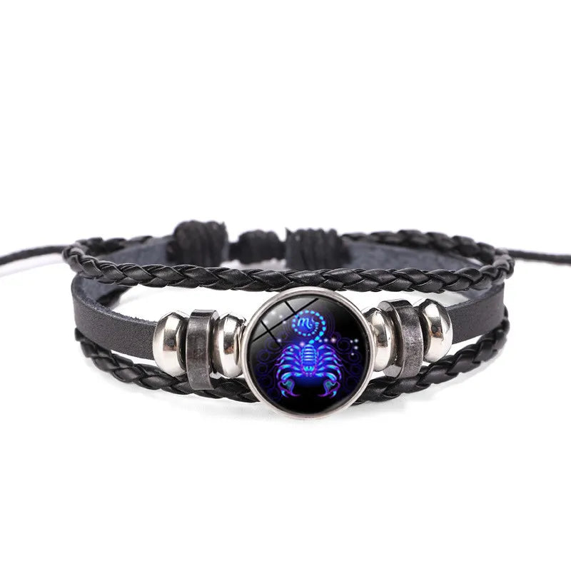 Pulsera de Constelación del Zodíaco - Amuleto de Signos Zodiacales