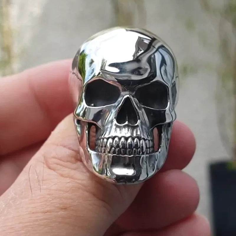 Anillo Calavera Metal Hombre. Motoquero.