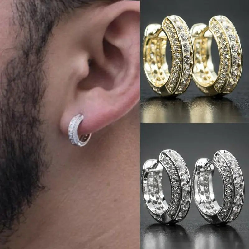 Aros estilo moderno, casual joyería hombre.