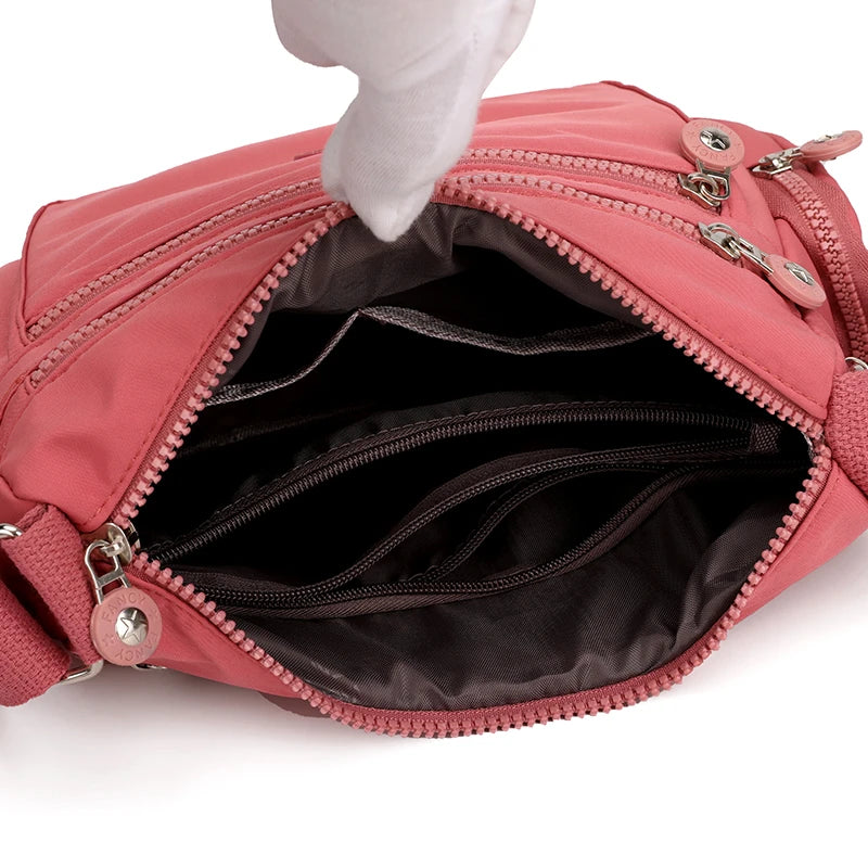 Bolso de Hombro para Mujer de Nylon Impermeable