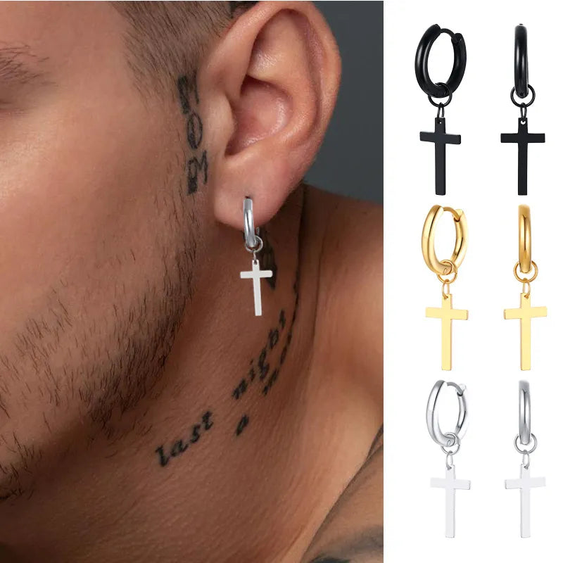 Aros Acero Inoxidable para hombres. Piercing o Clip.