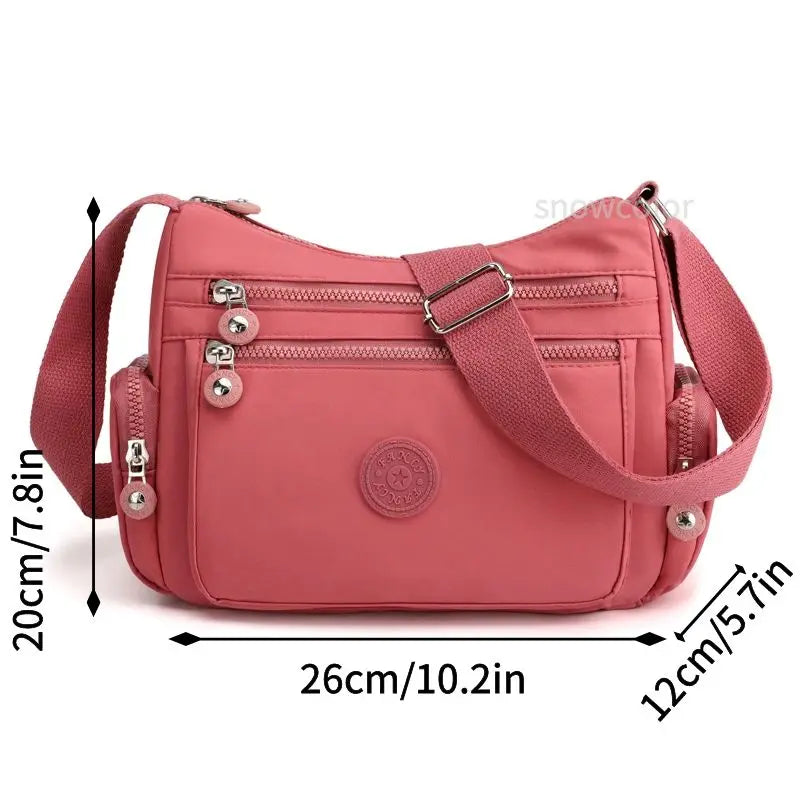 Bolso de Hombro para Mujer de Nylon Impermeable