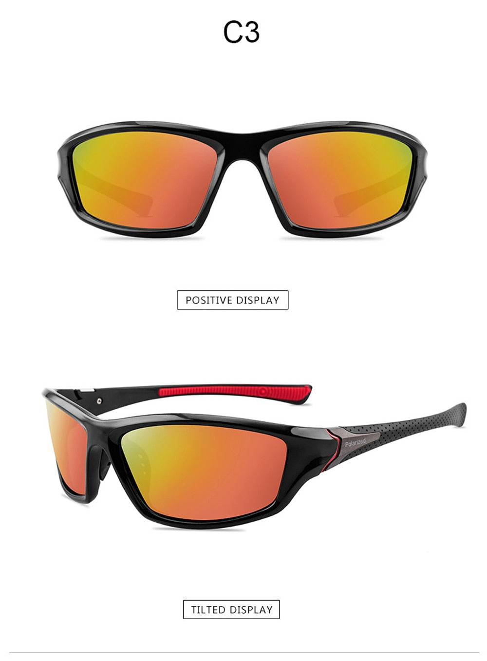 Lentes de Sol estilo Deportivo, diseño envolvente. UV400.