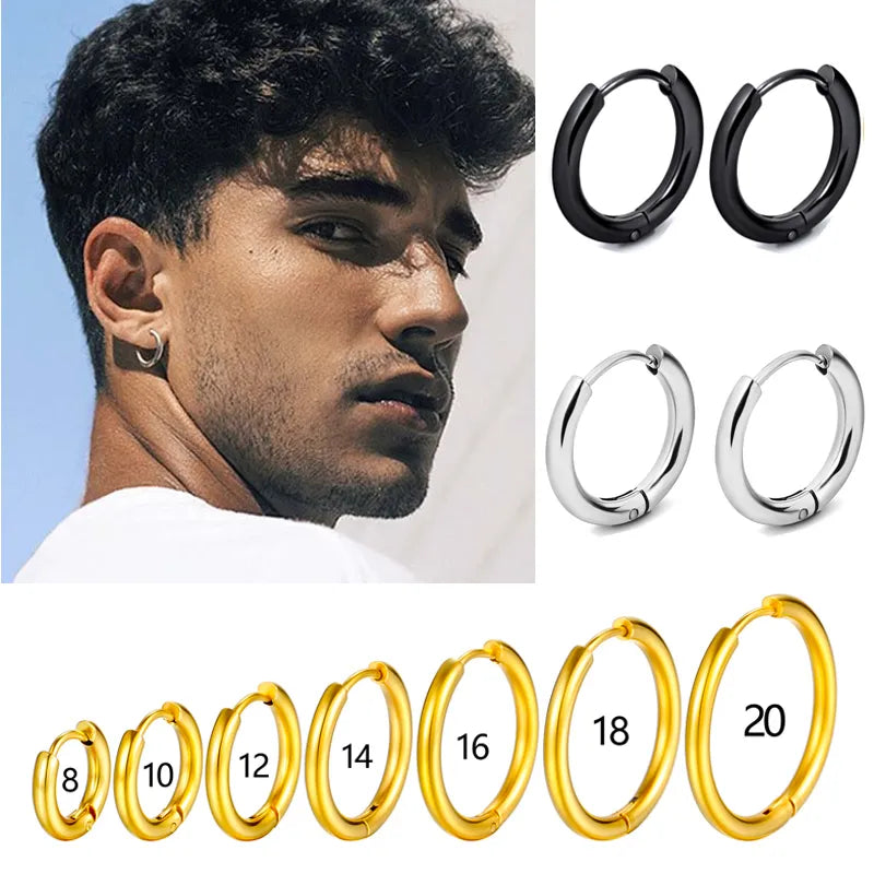 Aros casuales para hombre.