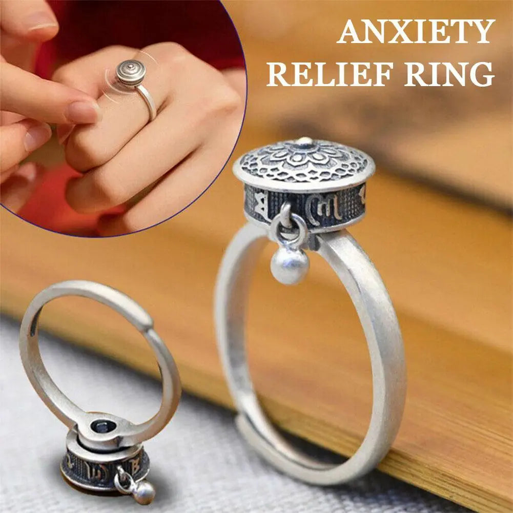 Anillos Spinner budista para Reducir la Ansiedad y Meditar