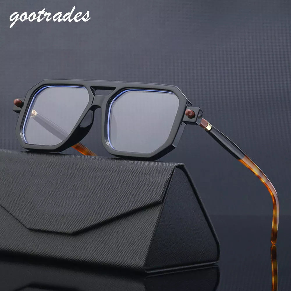 Gafas de Sol Retro Cuadrado: Estilo Vintage. UV400