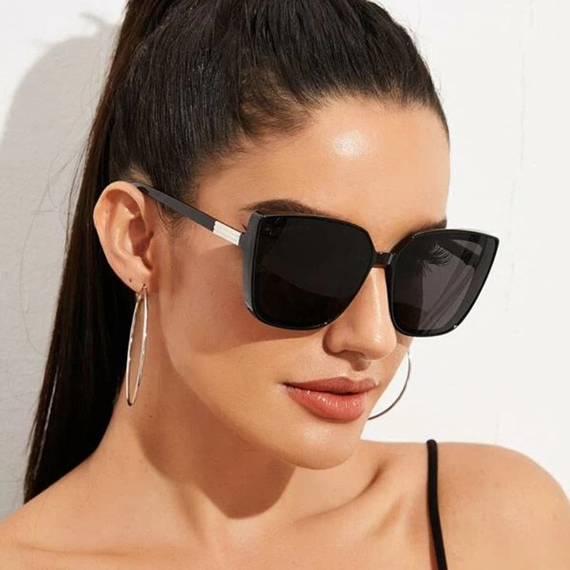 Lentes de Sol Estilo Fashion Retro Cat-Eye. UV400